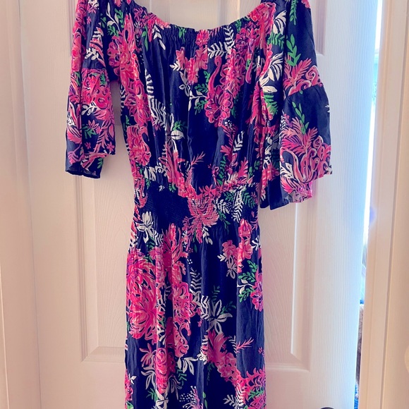 Adorable Lilly midi Dress.Beautiful!Just purchased, a little too snug for me. - Picture 3 of 5